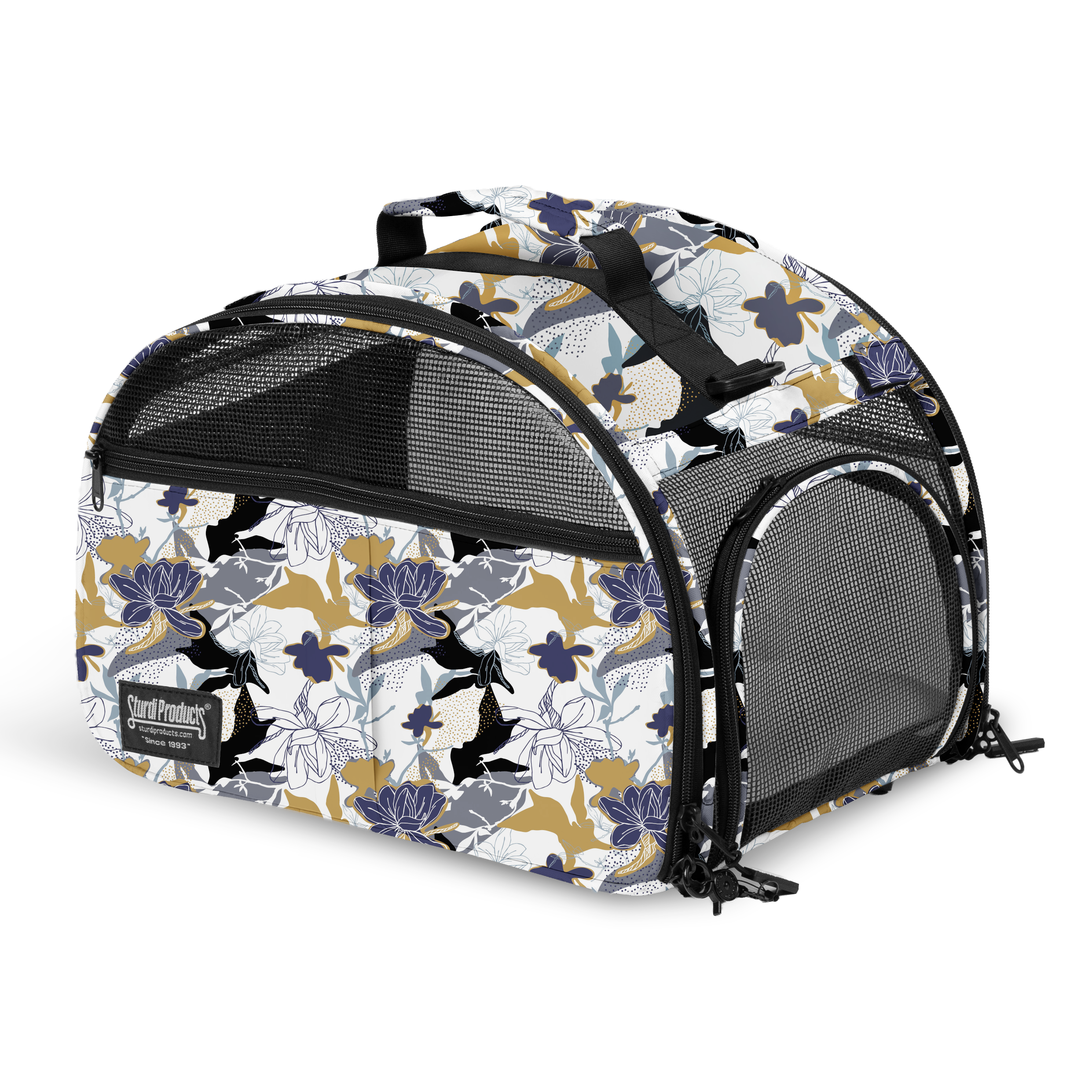 Sturdi Products ペットキャリーバッグ グレー Totes'ter Compact Airline-Approved Carrier for Cats & Dogs