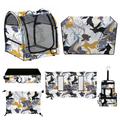 Champion Midnight Bloom pet bundle: pop-up kennel, grooming station, skirt, toiletry bag, SturdiBox, hammock, pad, and drape, all with a floral pattern.