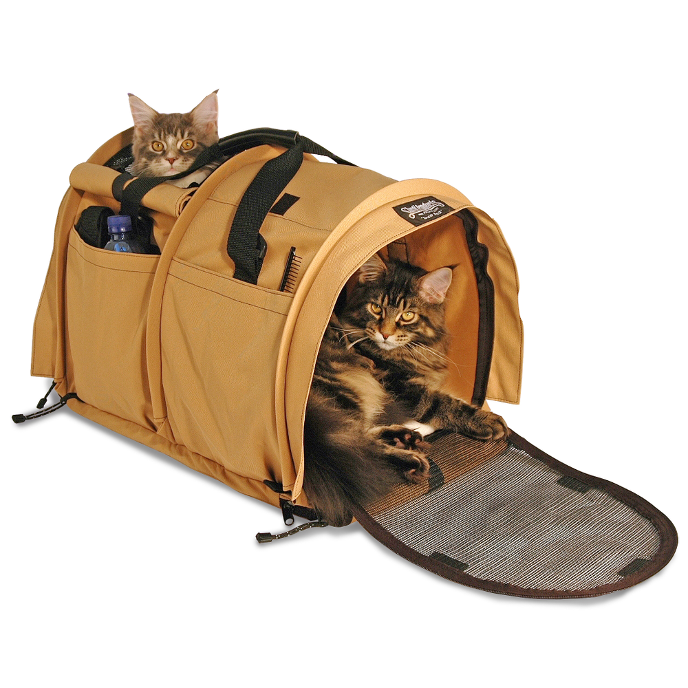 Extra Large Divided SturdiBag™ Pet Carrier - Earthy Tan - Sturdi Products - 4