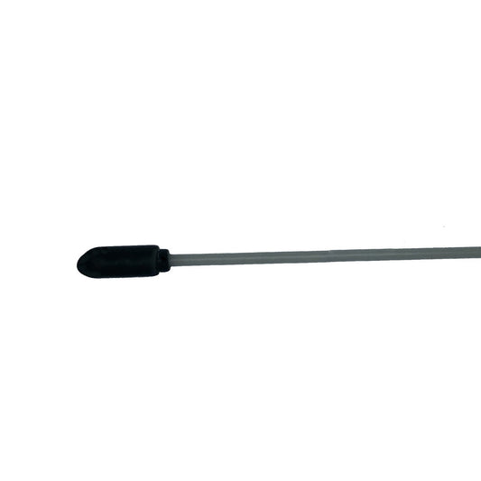 Gray replacement arched rod with a black cap for pop-up kennels.