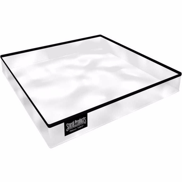 Clear vinyl liner with black trim and "Sturdi Products" logo, designed for pet kennels.